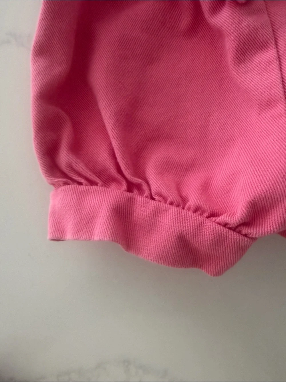 Vintage OshKosh B’gosh Bubble Gum Pink Denim Bubble Floral Embroidered 12 Month